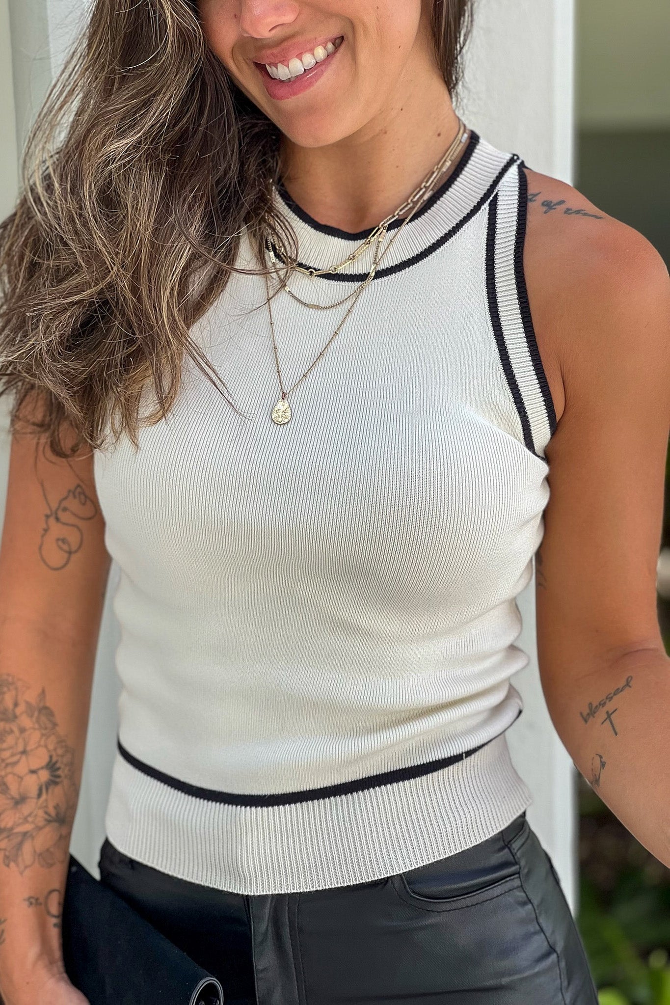 Adorable Ivory Knit Women's Halter Top for Comfy and Elegant Wear