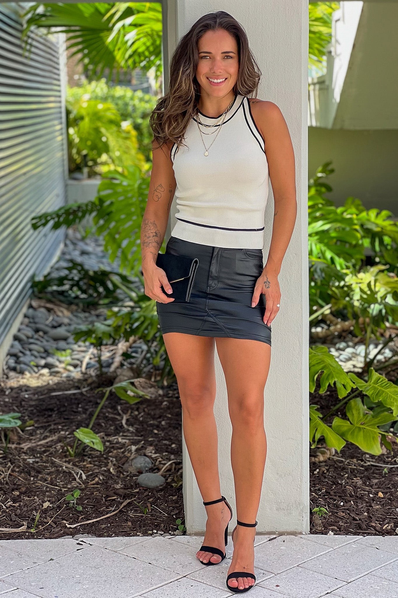 Adorable Ivory Knit Women's Halter Top for Comfy and Elegant Wear