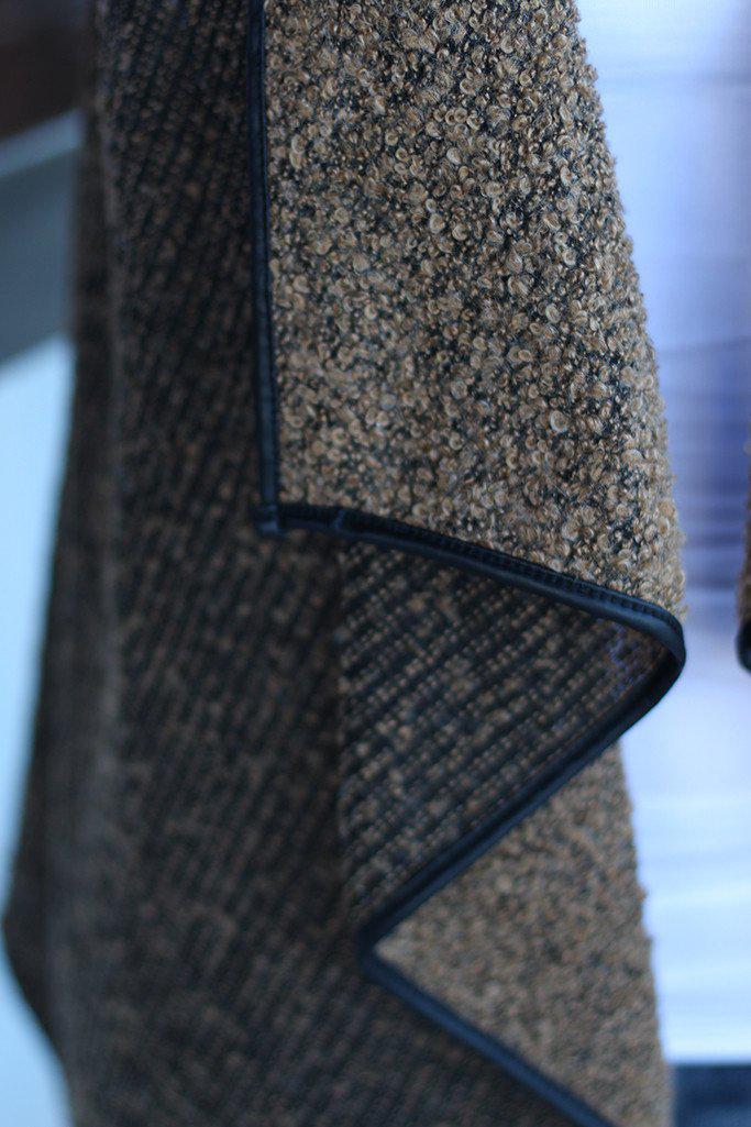Stylish Brown Asymmetrical Comfort Vest for All Seasons