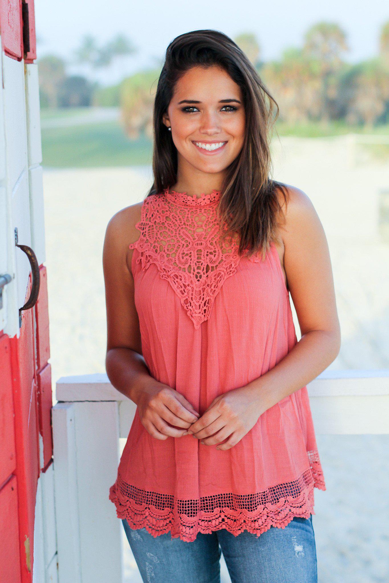 Marsala Crochet Top
