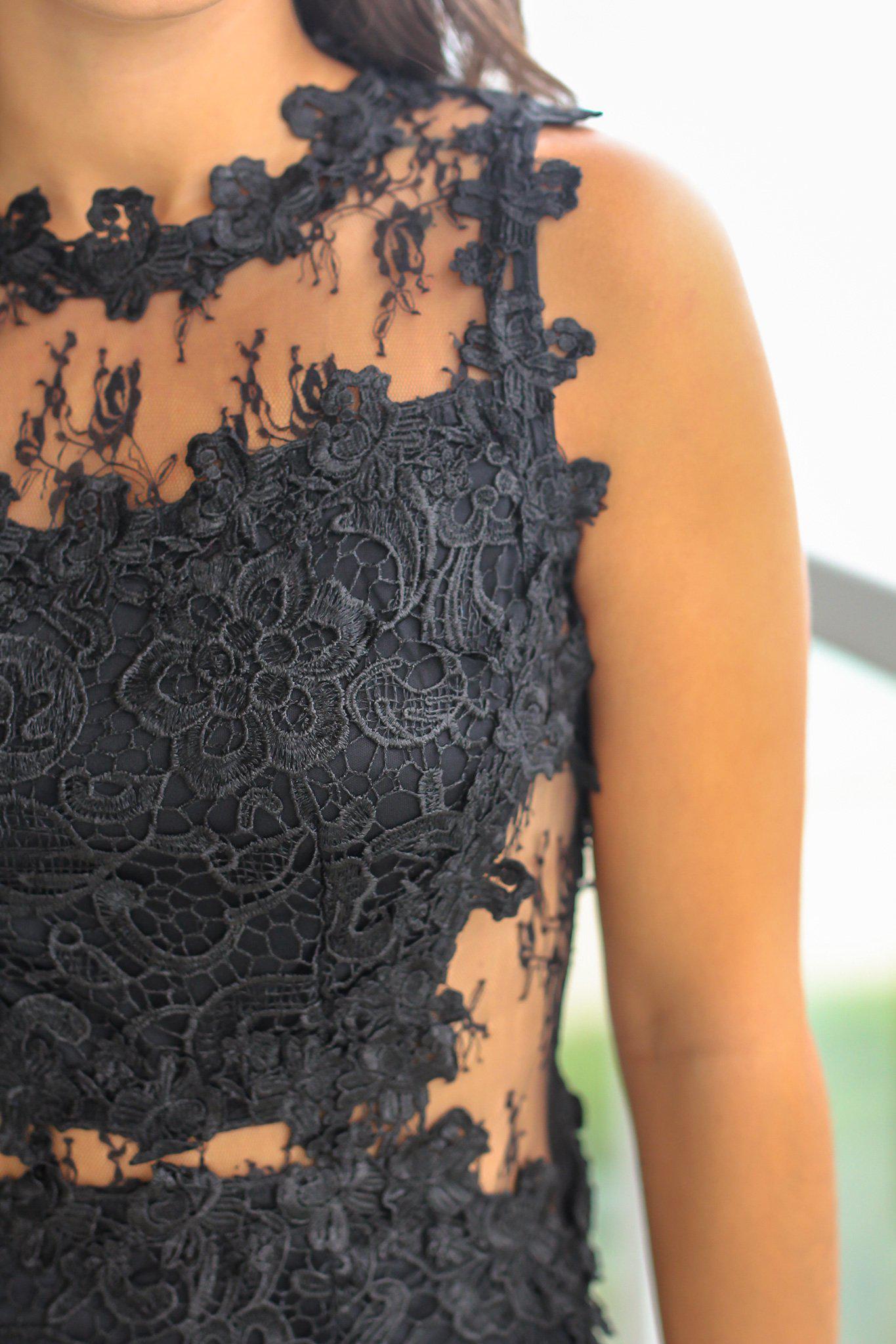 Stunning Black Short Lace Cocktail Dress for Special Occasions