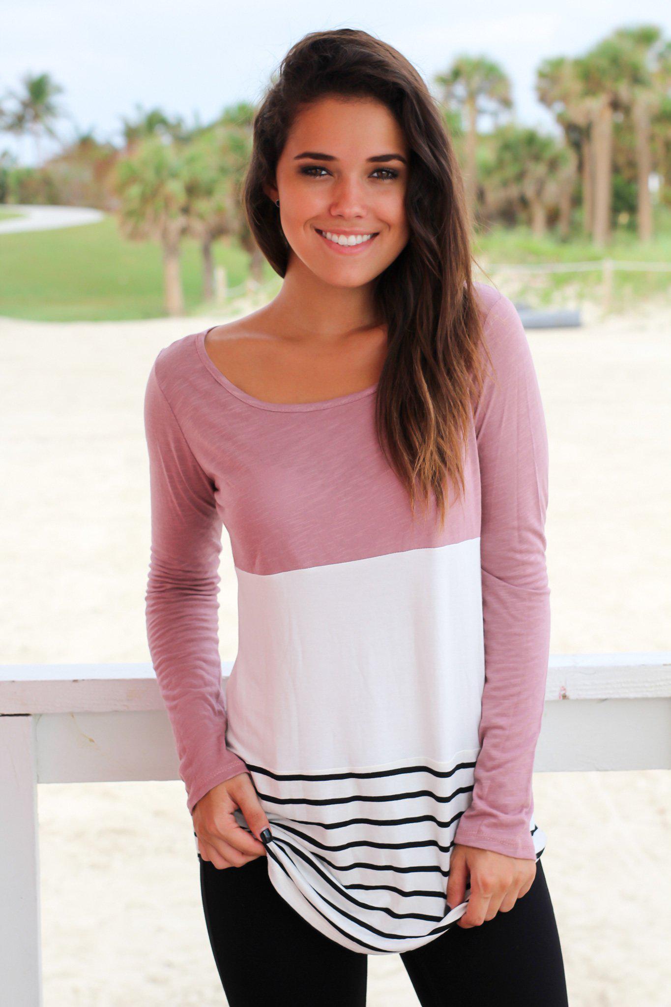 Chic Mauve Top with Stylish Crochet Back Design