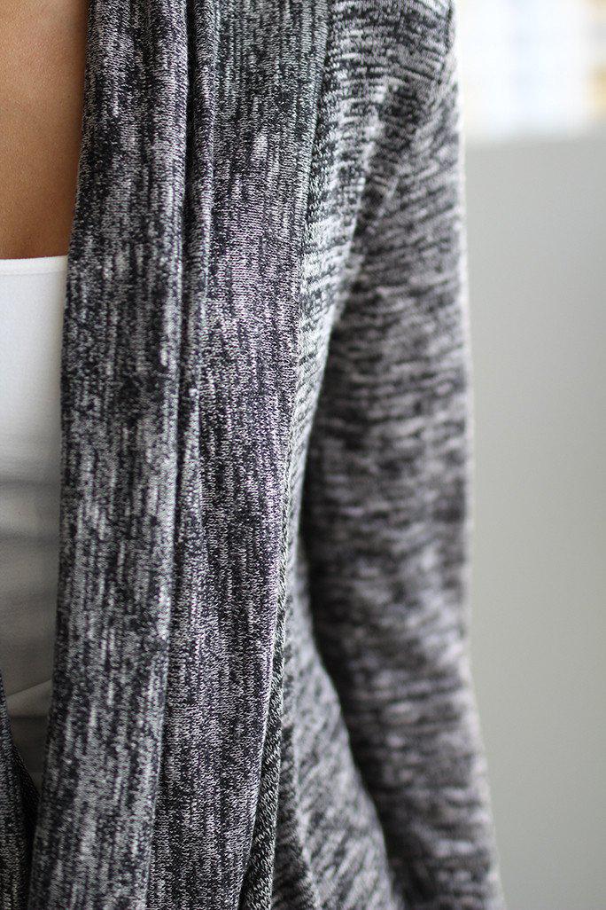 Stylish Charcoal Wrap Women's Top for Fashionable Outfits