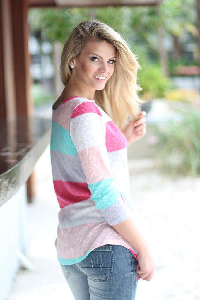 Stylish Color Block Fashion Top for Women