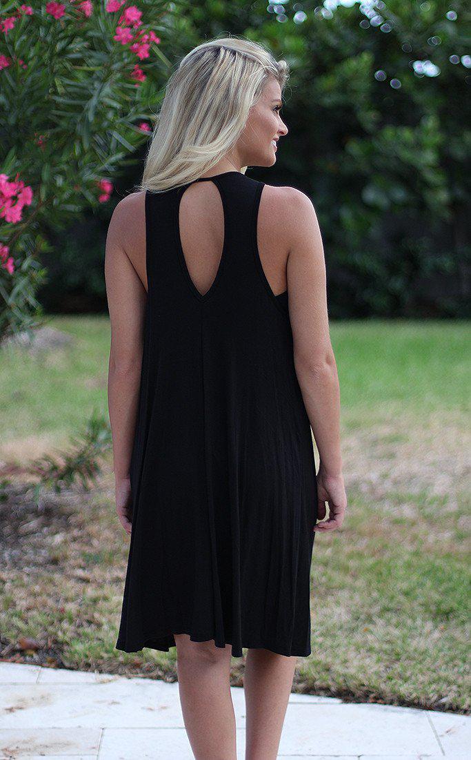 Stylish Black Fringe Women's Evening Dress